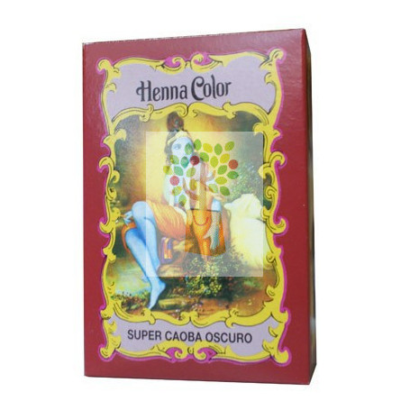 HENNA SUPER CAOBA OSCURO POLVO RADHE SHYAM