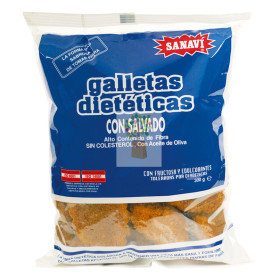 GALLETAS DIETETICAS CON SALVADO 300Gr. SANAVI