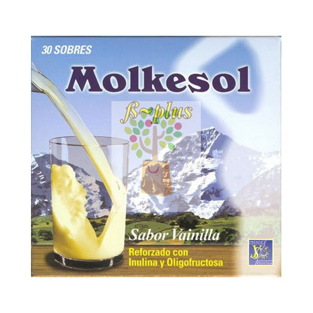 MOLKESOL VAINILLA ENZIMATICO CON ESTEVIA 30 SOBRES YNSADIET
