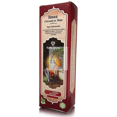 HENNA PASTA CAOBA OSCURO RADHE SHIAM