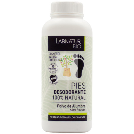 DESODORANTE DE ALUMBRE EN POLVO PARA PIES 100G LABNATUR BIO