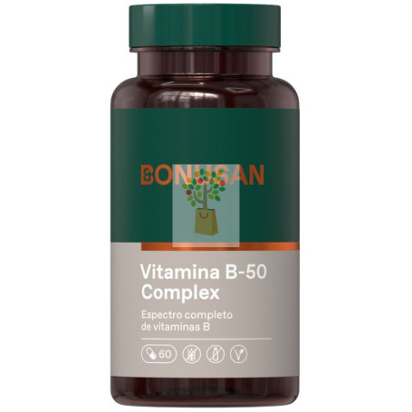 VITAMINA B-50 COMPLEX 60 CÁPSULAS BONUSAN