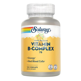 B COMPLEX 75 - 100 CAPSULAS VEGETALES ACCION RETARDADA SOLARAY