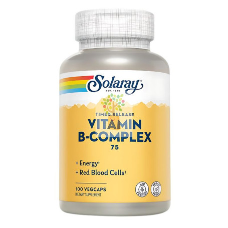 B COMPLEX 75 - 100 CAPSULAS VEGETALES ACCION RETARDADA SOLARAY