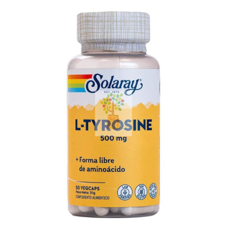 L-TYROSINA 500Mg. 50 CAPSULAS SOLARAY