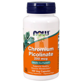 CROMO PICOLINATO 200Mcg. 100 CAPSULAS NOW