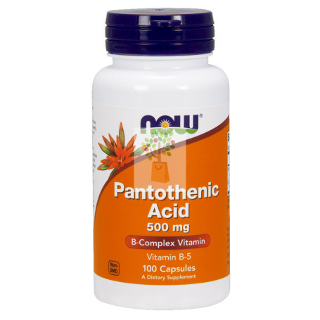 ACIDO PANTOTENICO 500Mg. 100 CAPSULAS NOW