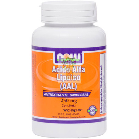 ACIDO ALFA LIPOICO 250Mg. 60 CAPSULAS NOW