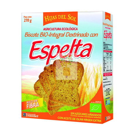 PAN DEXTRINADO ESPELTA BIO 270Gr. HIJAS DEL SOL