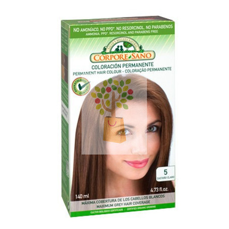 TINTE 5 CASTAÑO CLARO 140Ml. CORPORE SANO