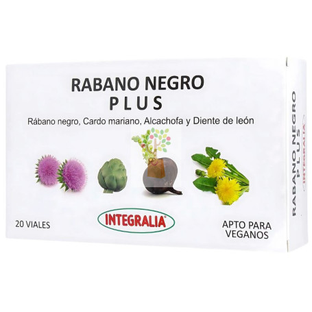 RABANO NEGRO PLUS 20 VIALES INTEGRALIA