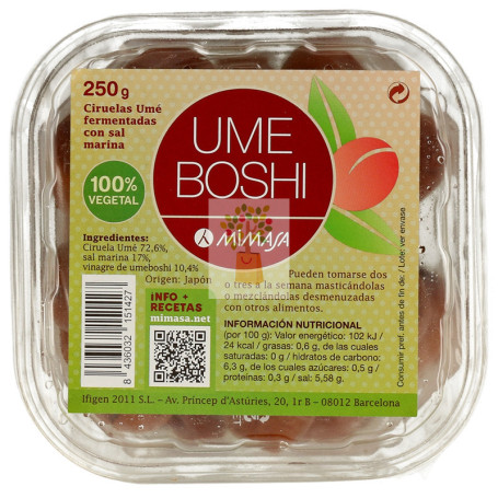UMEBOSHI NATURAL 250Gr. MIMASA