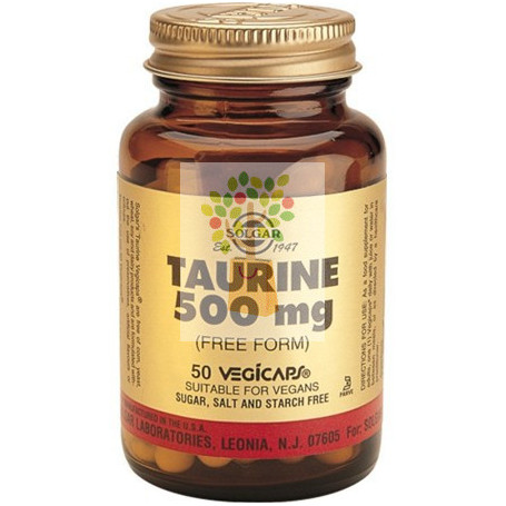 TAURINA 50 CAPSULAS VEGETALES SOLGAR
