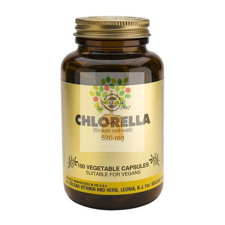 CLORELLA 100 CAPSULAS VEGETALES SOLGAR