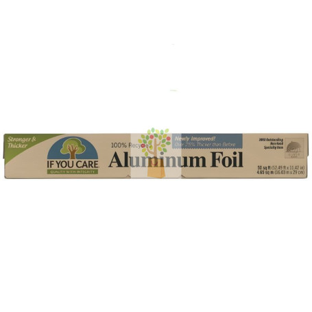 PAPEL DE ALUMINIO 100% RECICLADO 10M IF YOU CARE
