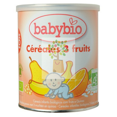 CEREALES 3 FRUTAS BIO 220Gr. BABYBIO