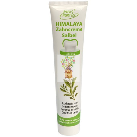 DENTÍFRICO DE ROMERO, SALVIA Y ÁRBOL DEL TÉ 75ML NATUR HURTIG