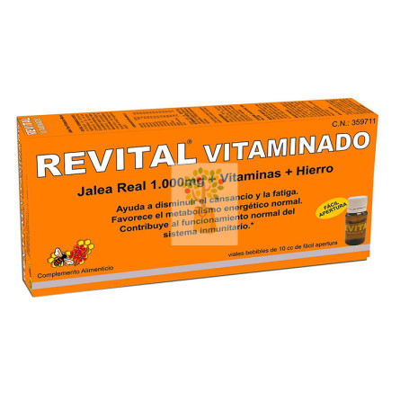 REVITAL JALEA REAL Y VITAMINAS 20 VIALES PHARMA OTC