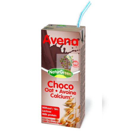 BEBIDA DE AVENA CACAO CALCIO 200Ml. NATURGREEN