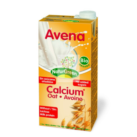BEBIDA DE AVENA ECOLOGICA CON CALCIO 1Lt. NATURGREEN