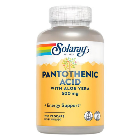 PANTOTHENIC ACID 500Mg. 100 CAPSULAS SOLARAY
