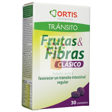 FRUTAS Y FIBRAS CLASICO 30 COMPRIMIDOS ORTIS
