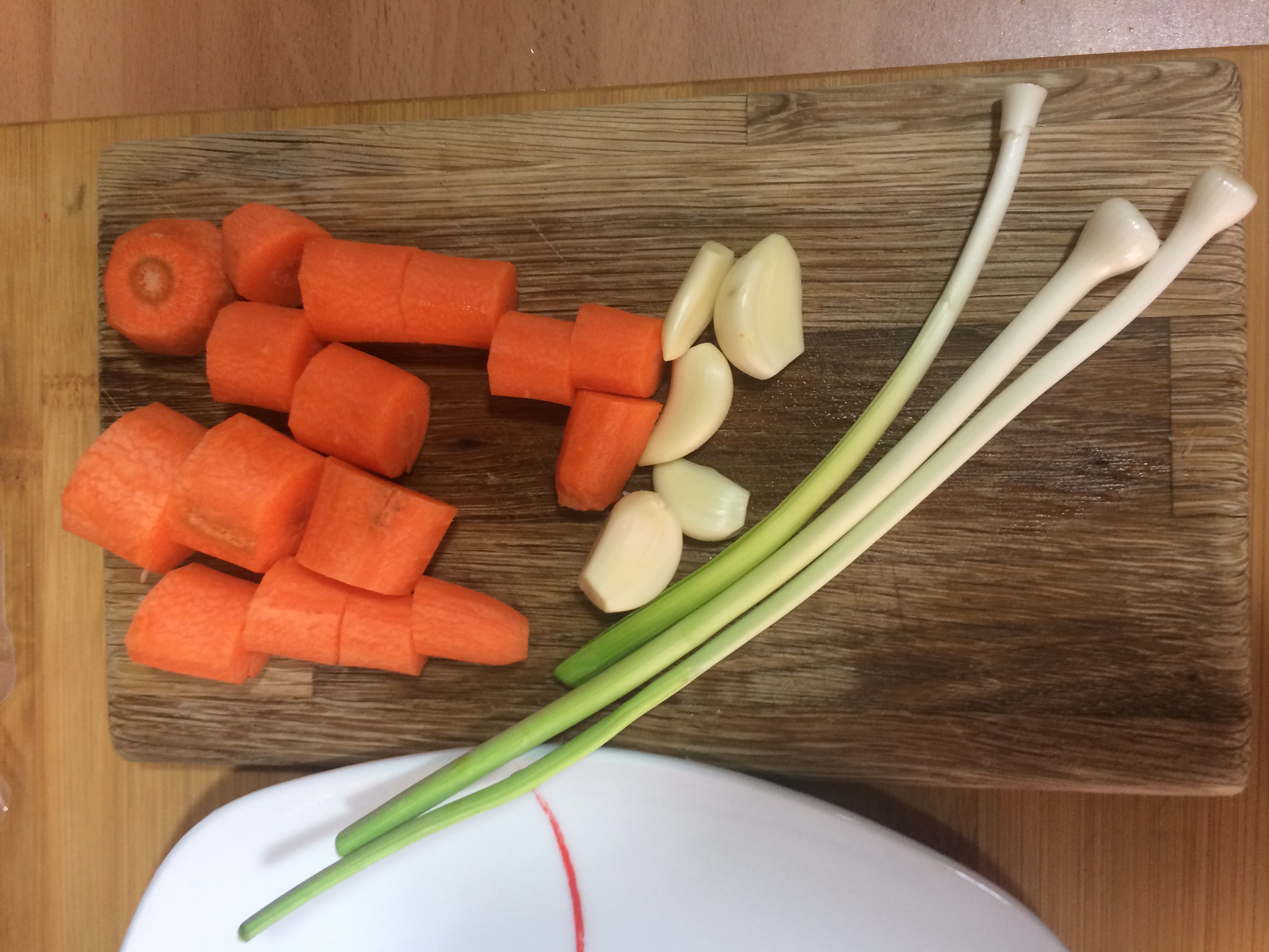 Ajetes y zanahorias